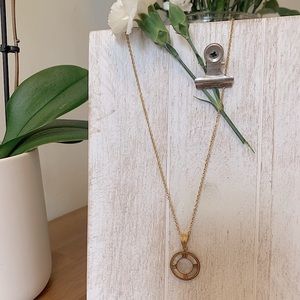 Necklace with pendant/stainless steel gold plated